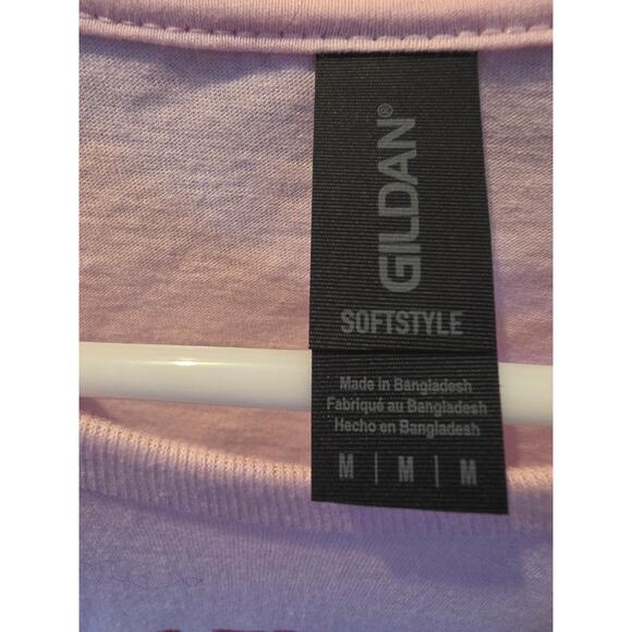 Gildan Soft Style Raccoon Funny T Shirt M Womens Pink Not My Trash Short Sleeve - Picture 4 of 6